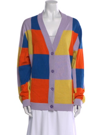 Kule Striped V-Neck Sweater