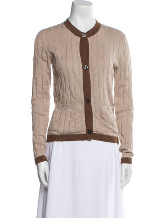 Kule Colorblock Pattern Crew Neck Sweater