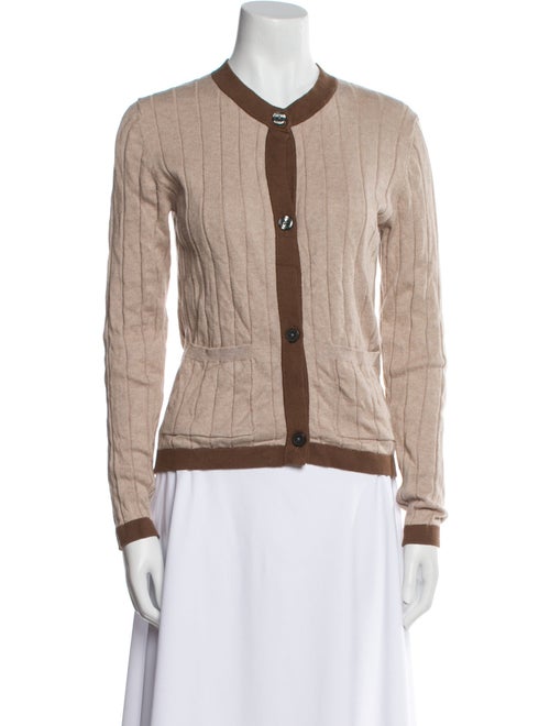 Kule Colorblock Pattern Crew Neck Sweater