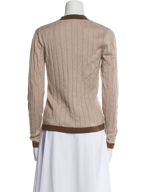 Kule Colorblock Pattern Crew Neck Sweater