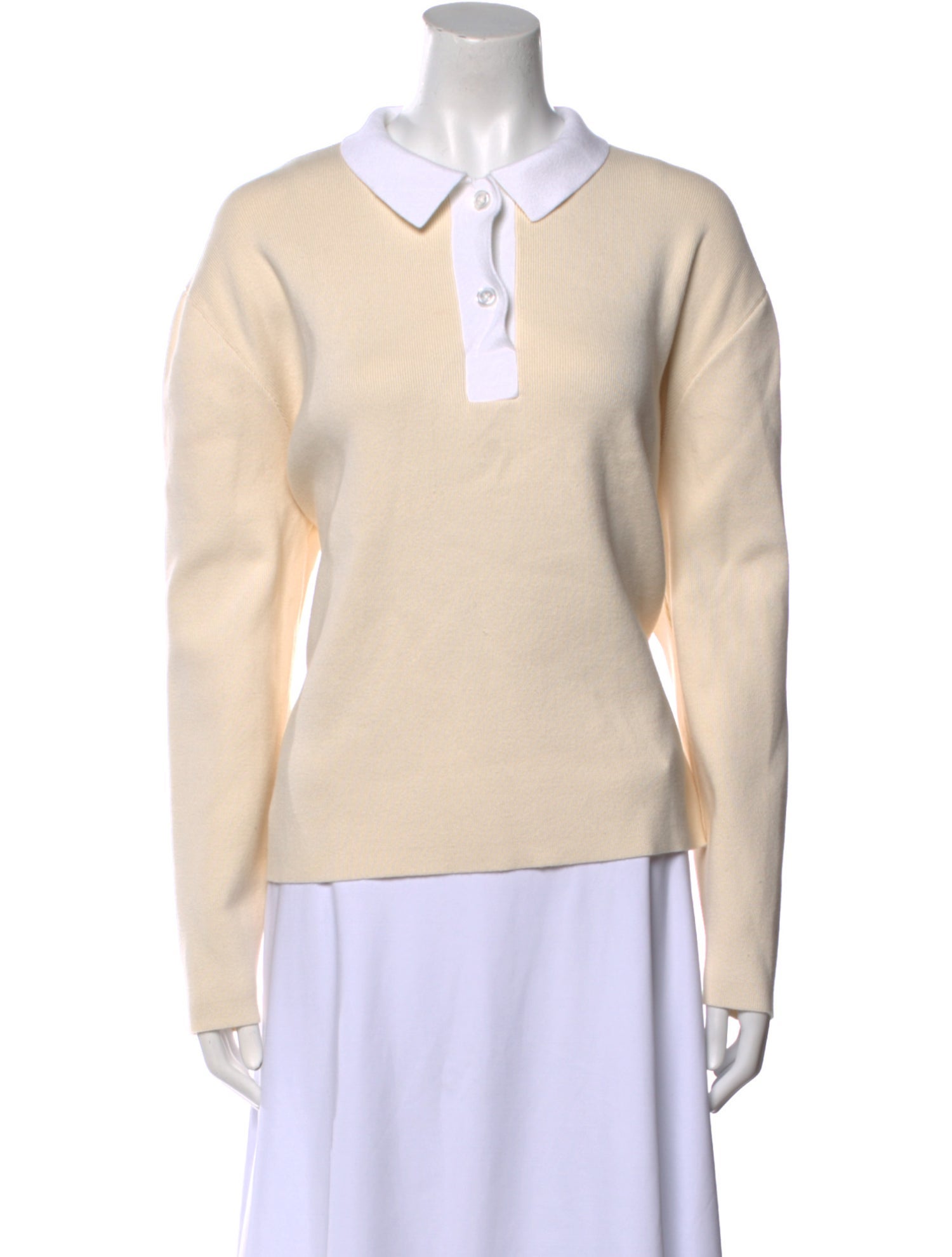 Kule V-Neck Long Sleeve Polo