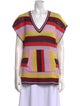 Kule Crochet Striped Sweater