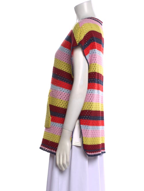 Kule Crochet Striped Sweater