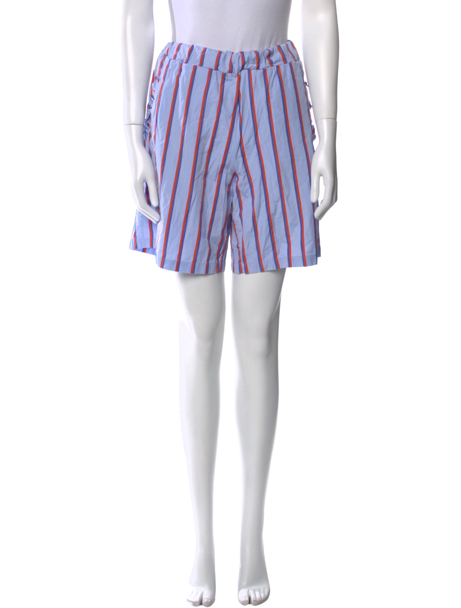 Kule Striped Knee-Length Shorts
