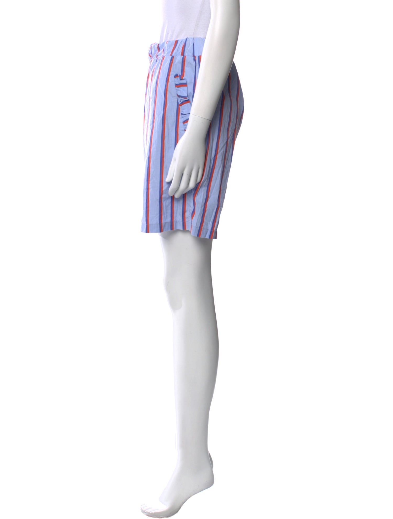 Kule Striped Knee-Length Shorts