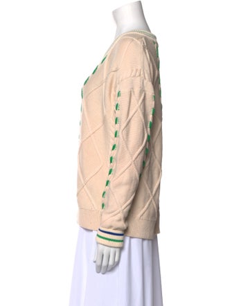 Kule Printed V-Neck Sweater