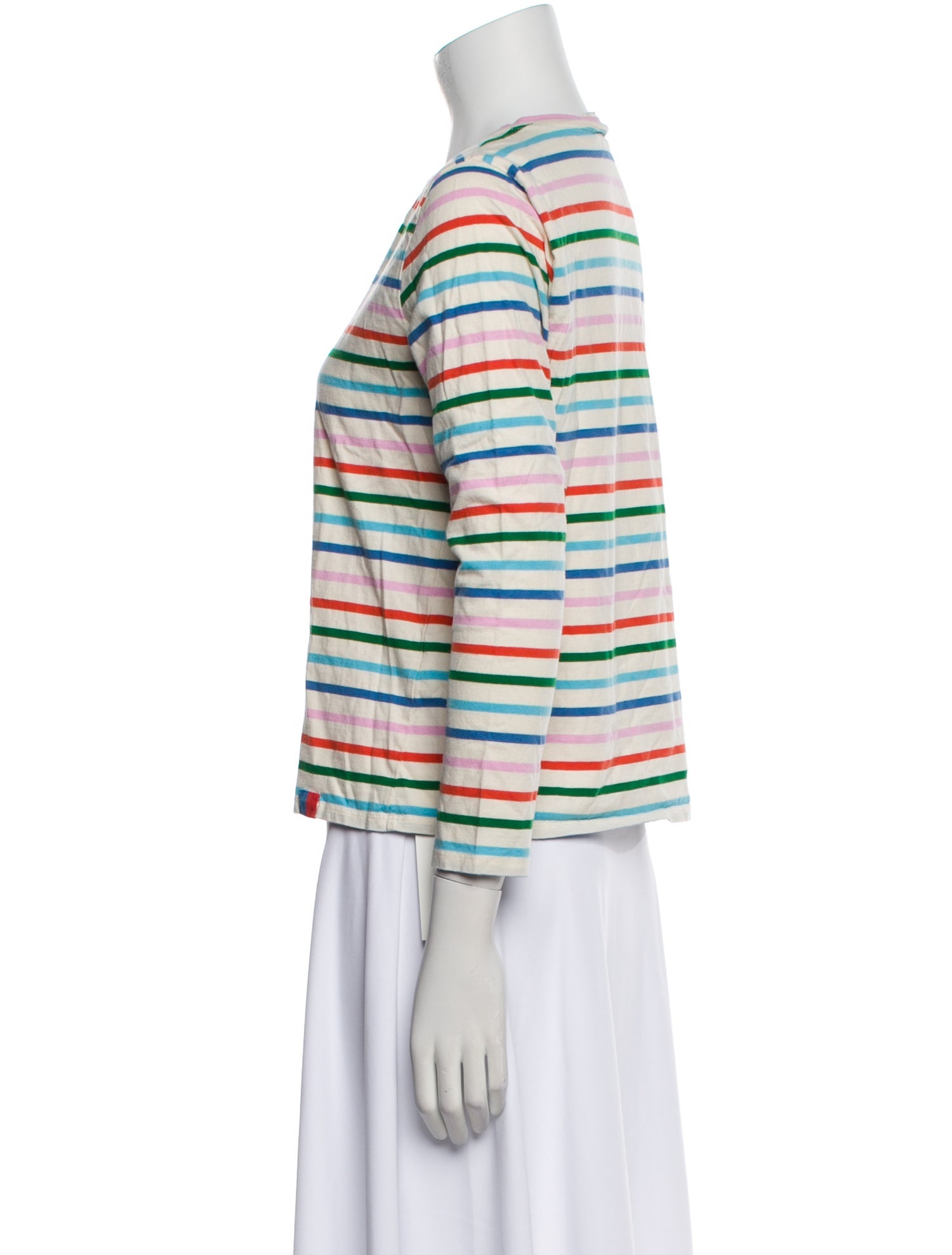 Kule Striped Crew Neck Top