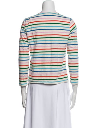 Kule Striped Crew Neck Top