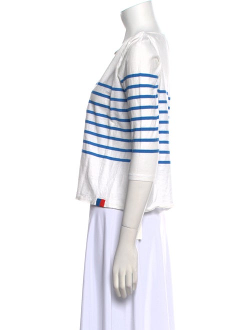 Kule Striped Bateau Neckline Crop Top