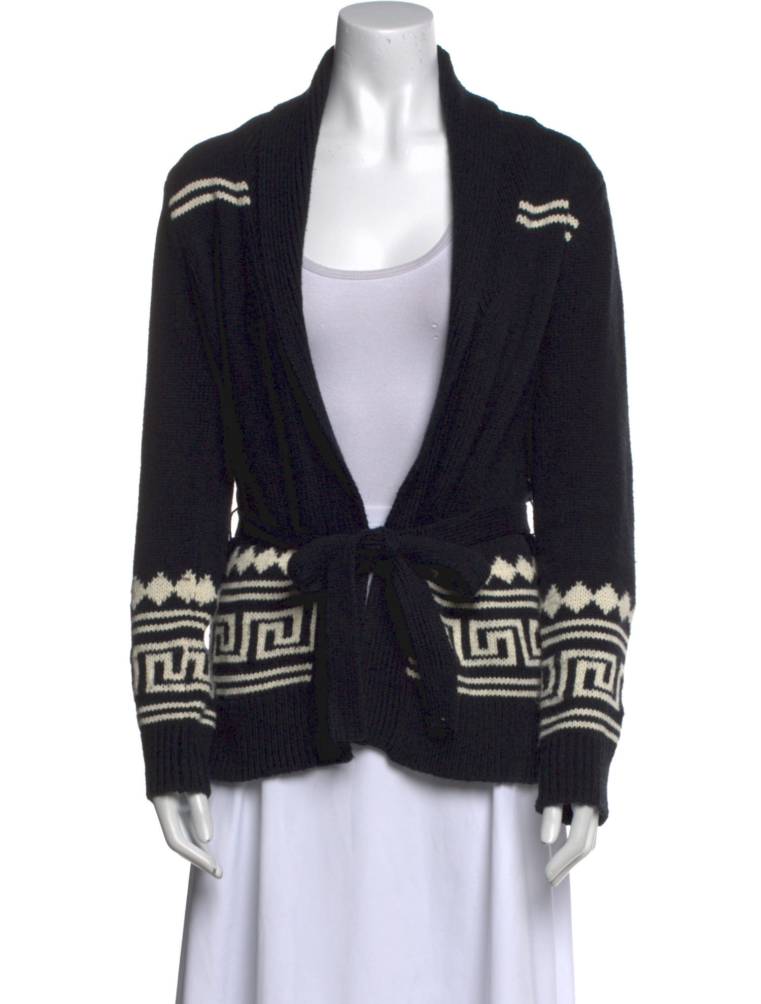 Kule Printed Open Front Sweater