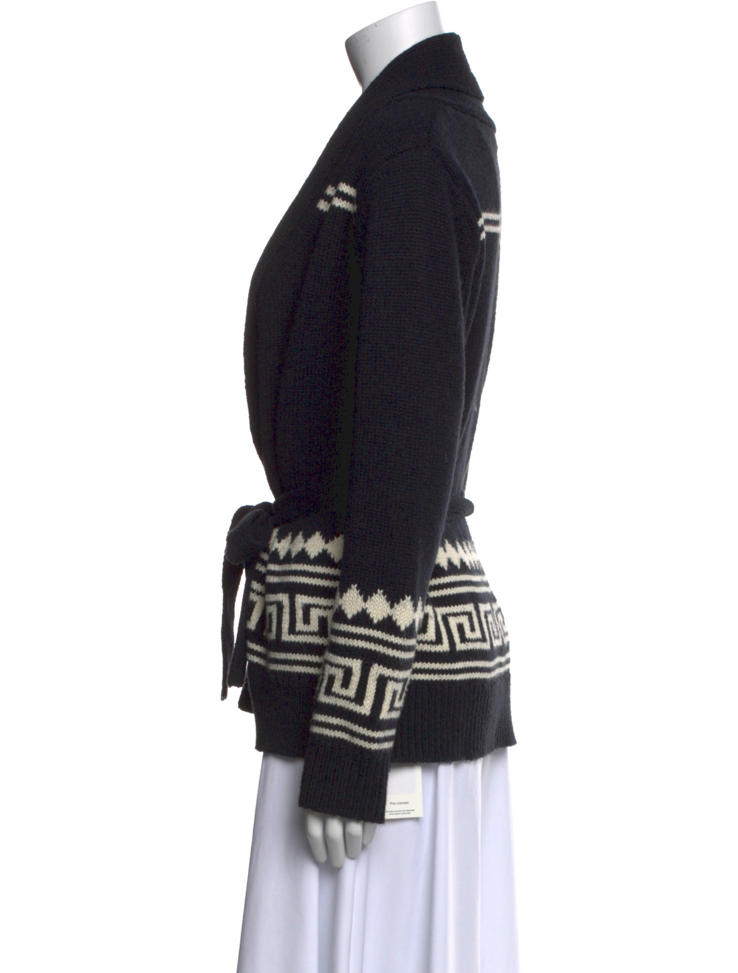 Kule Printed Open Front Sweater