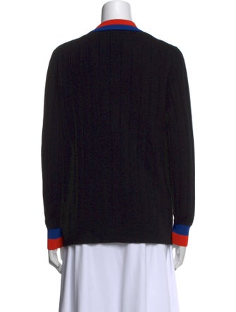 Kule Cashmere Colorblock Pattern Sweater