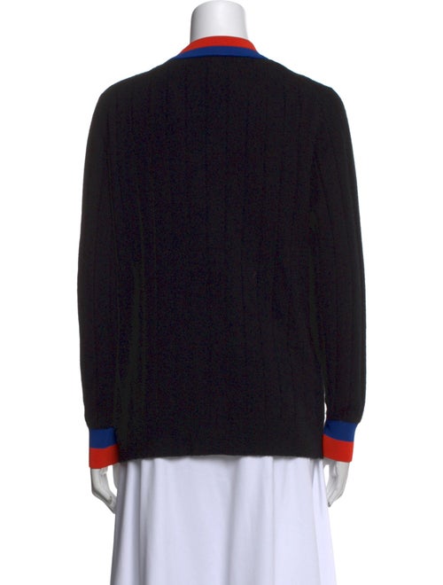 Kule Cashmere Colorblock Pattern Sweater