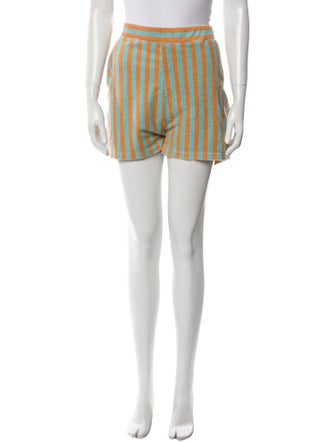 Kule Striped Mini Shorts
