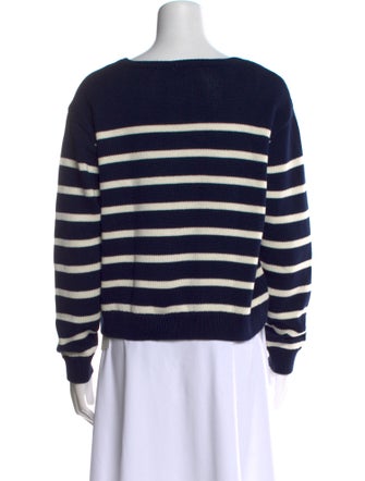 Kule Striped Scoop Neck Sweater