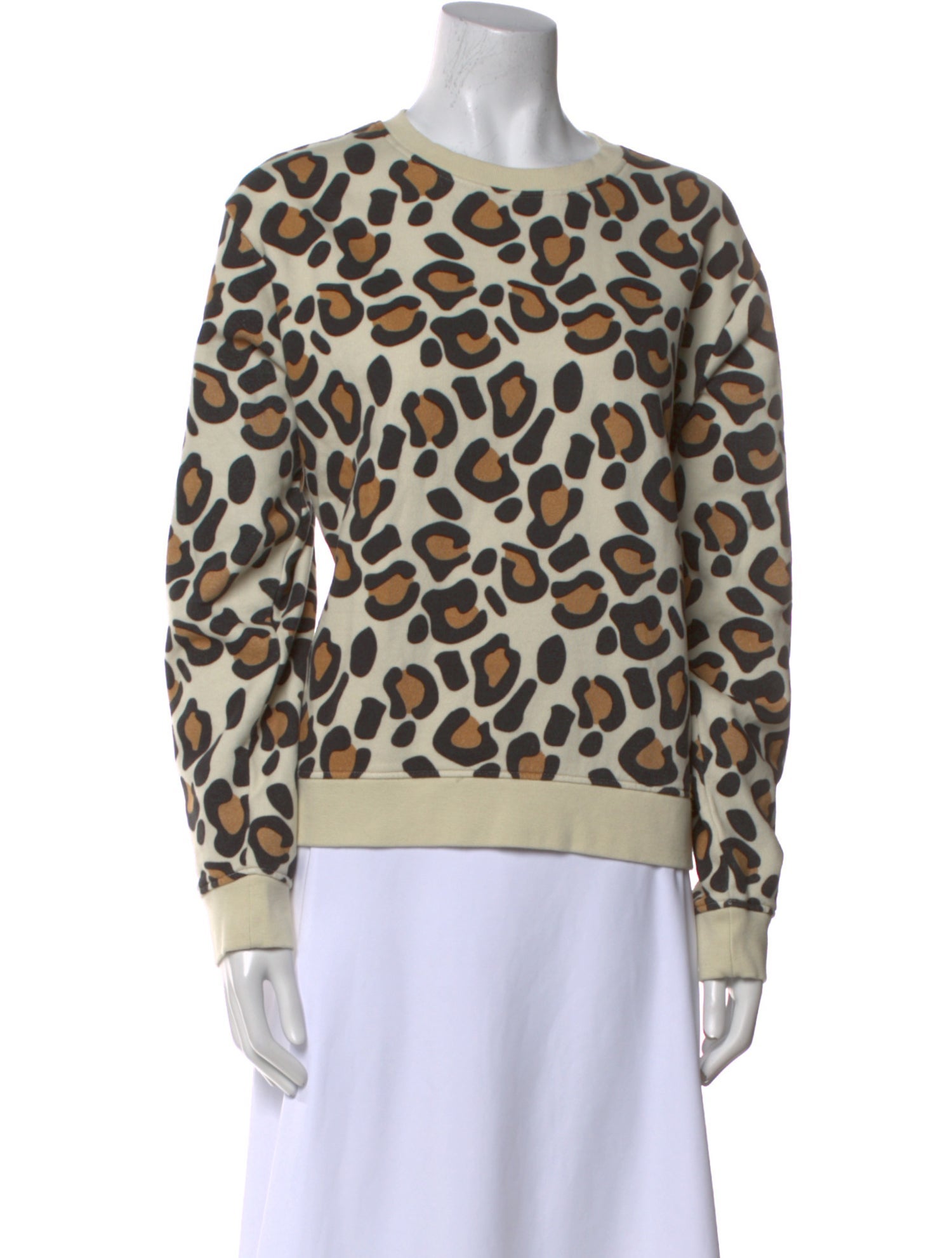 Kule Animal Print Scoop Neck Sweatshirt w/ Tags