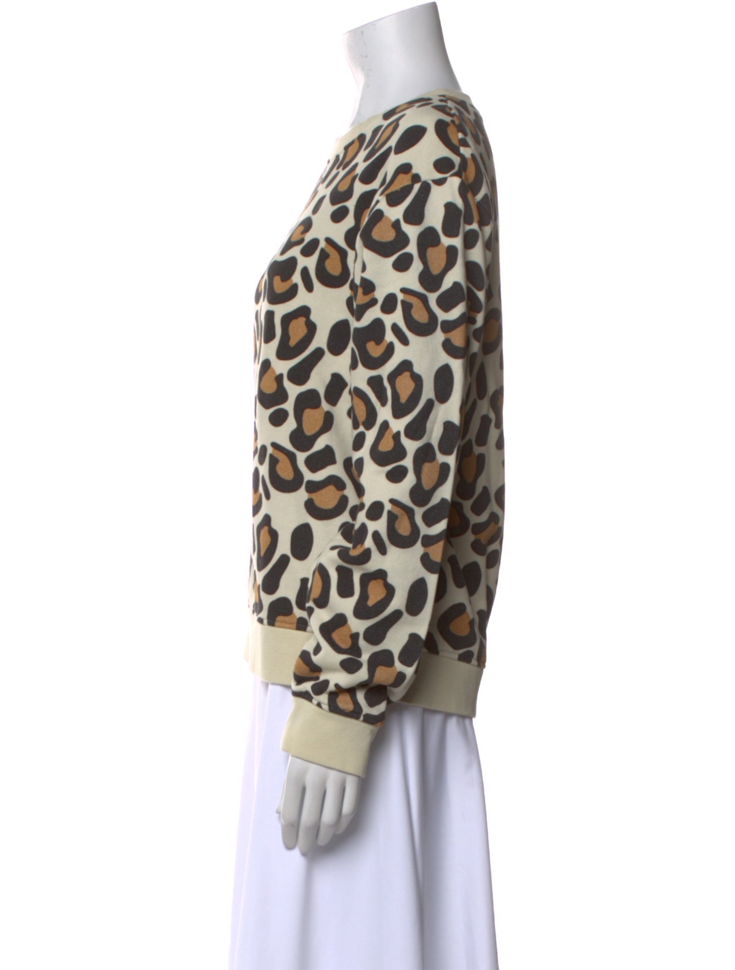 Kule Animal Print Scoop Neck Sweatshirt w/ Tags