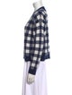 Kule Plaid Print V-Neck Sweater
