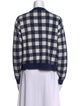 Kule Plaid Print V-Neck Sweater