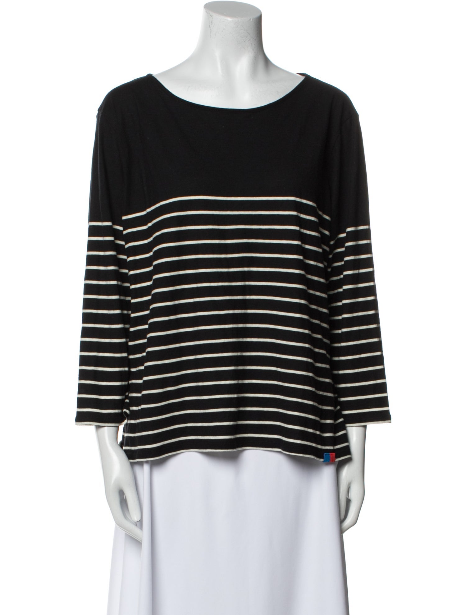 Kule Striped Bateau Neckline T-Shirt