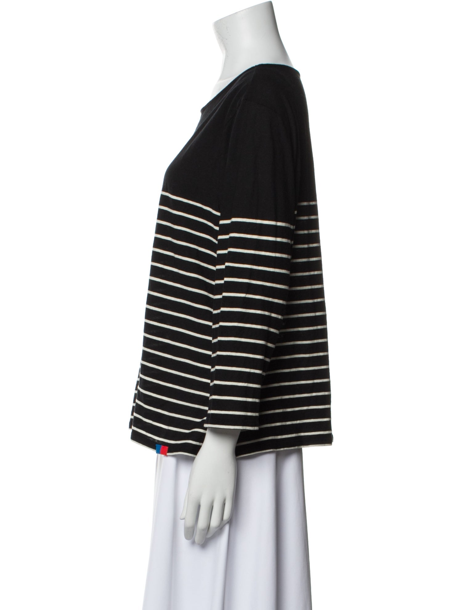 Kule Striped Bateau Neckline T-Shirt
