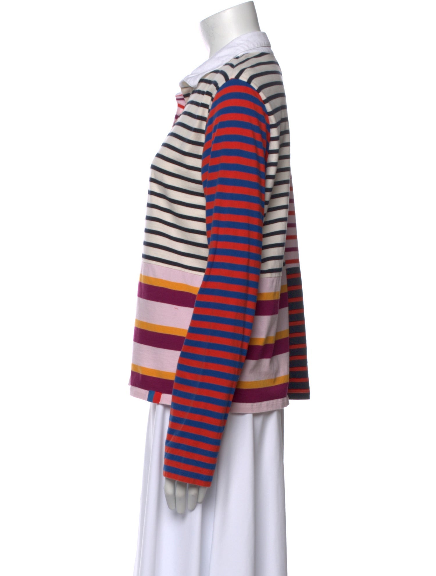 Kule Striped Long Sleeve Polo