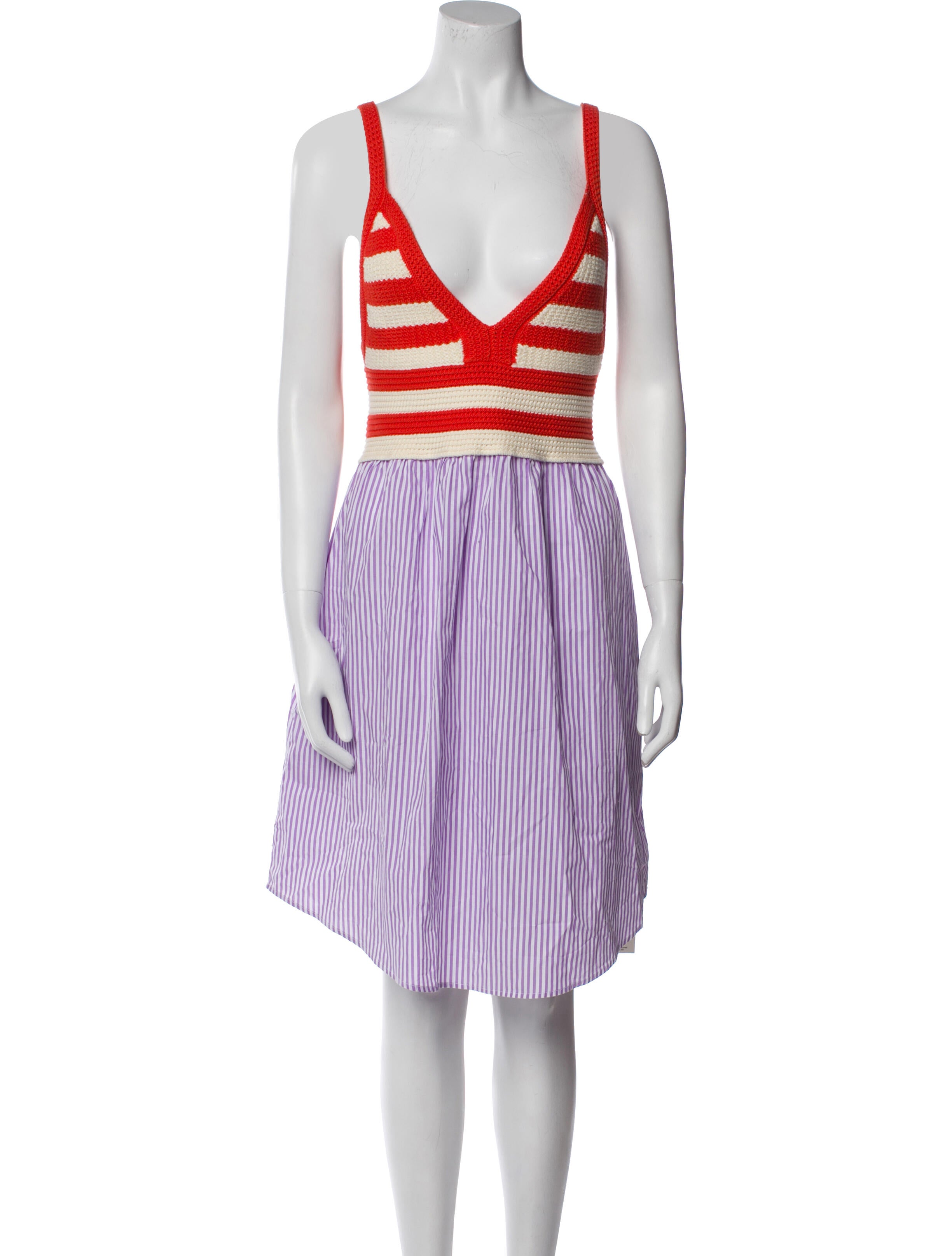 Kule Striped Knee-Length Dress w/ Tags