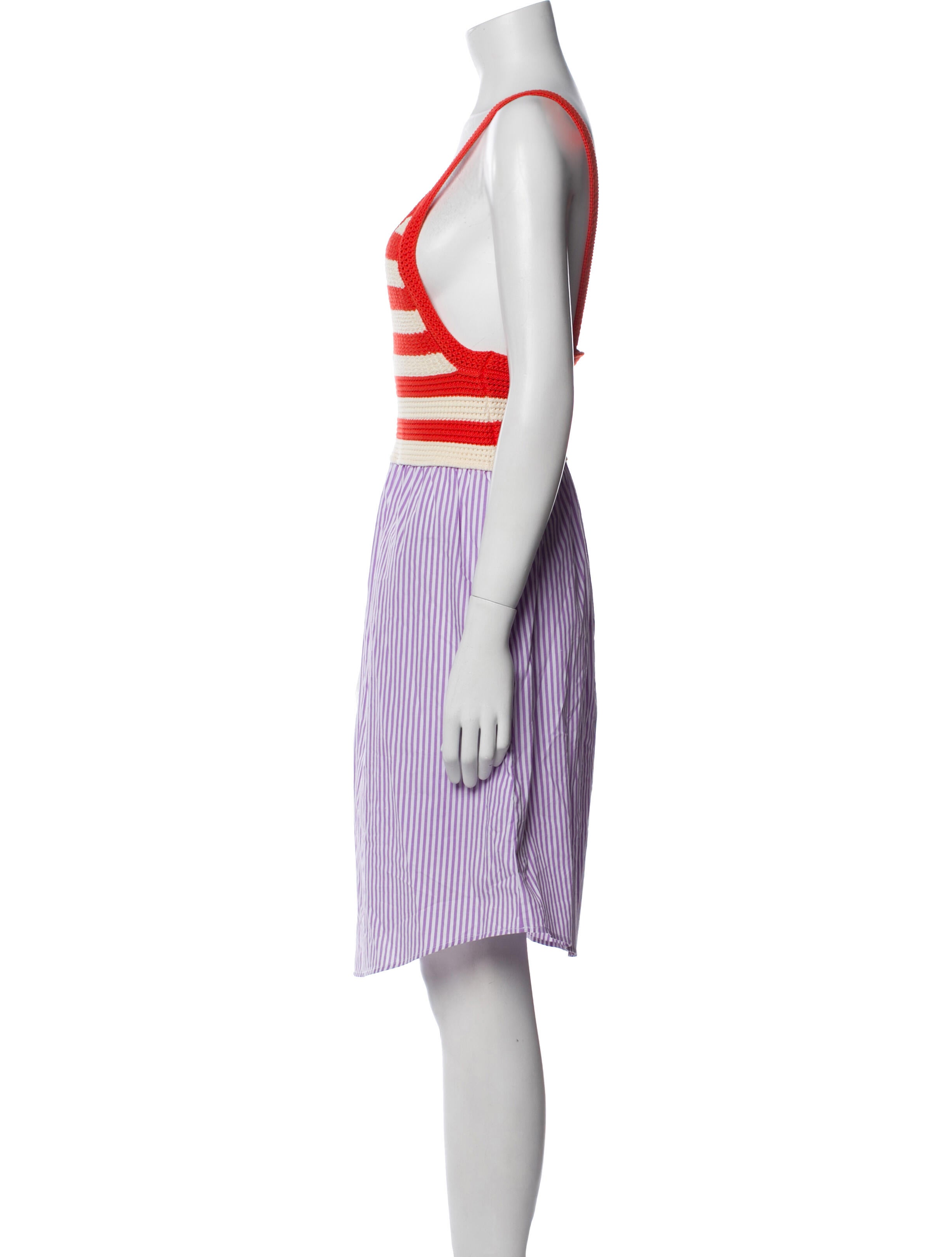 Kule Striped Knee-Length Dress w/ Tags
