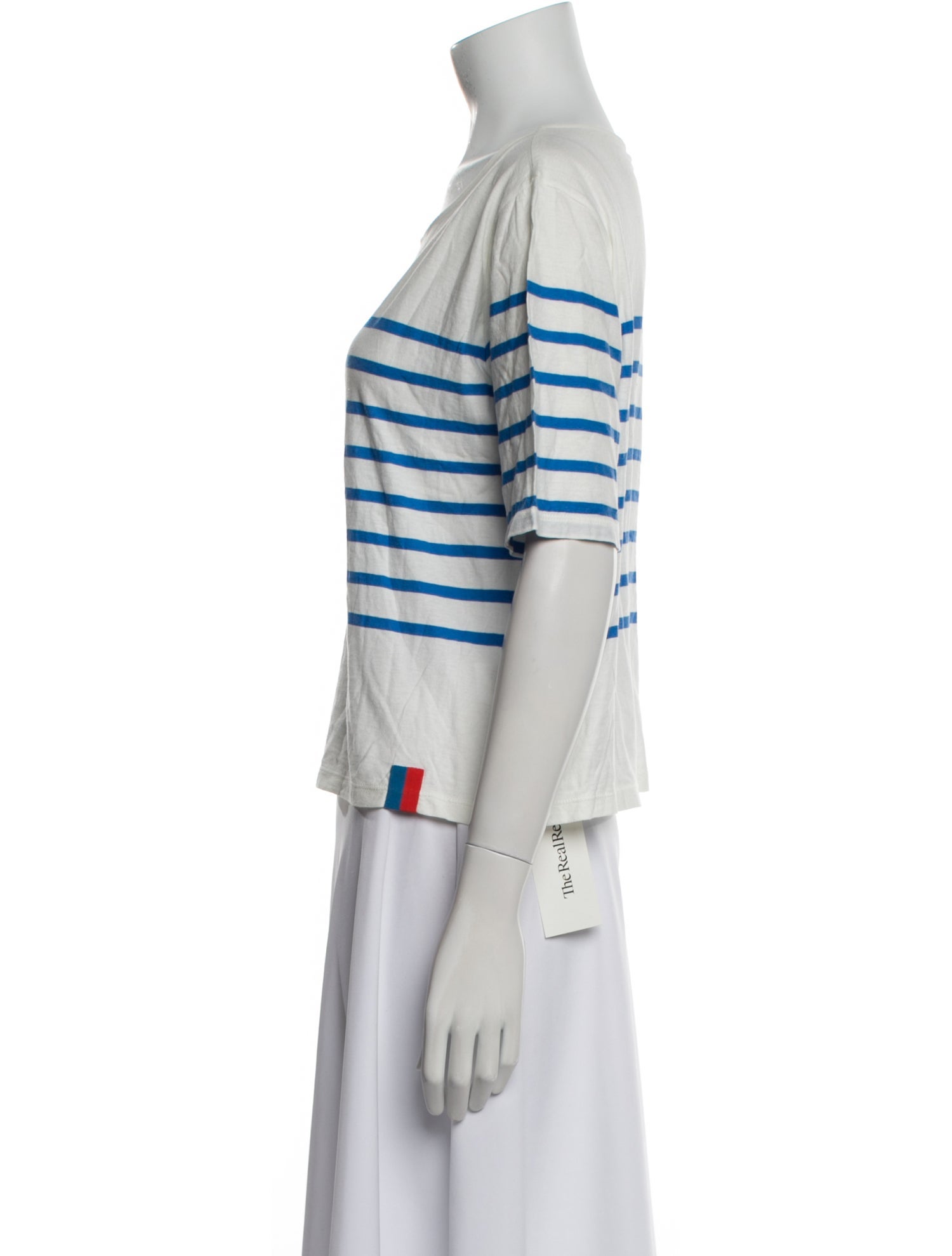 Kule Striped Scoop Neck T-Shirt w/ Tags