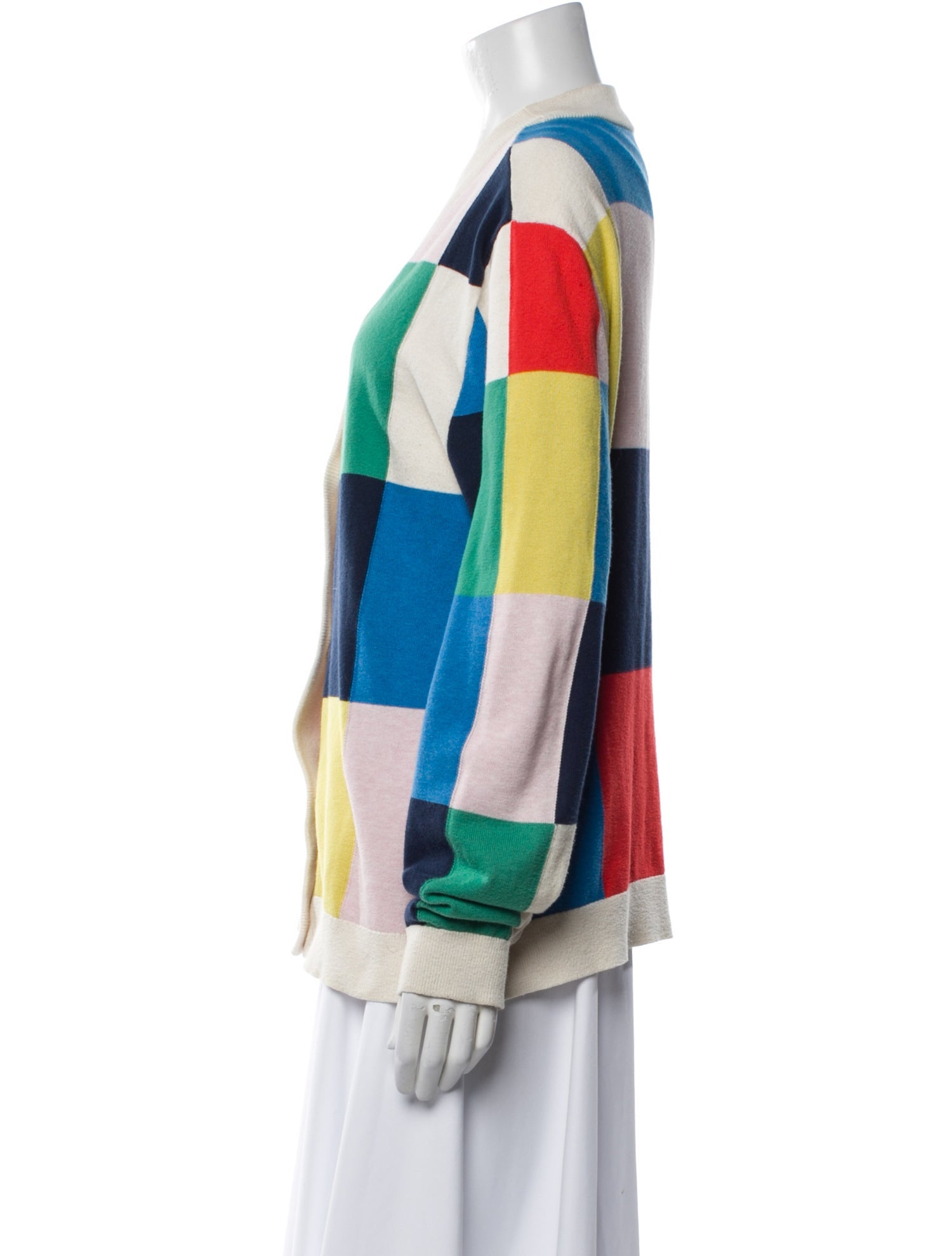 Kule Striped V-Neck Sweater