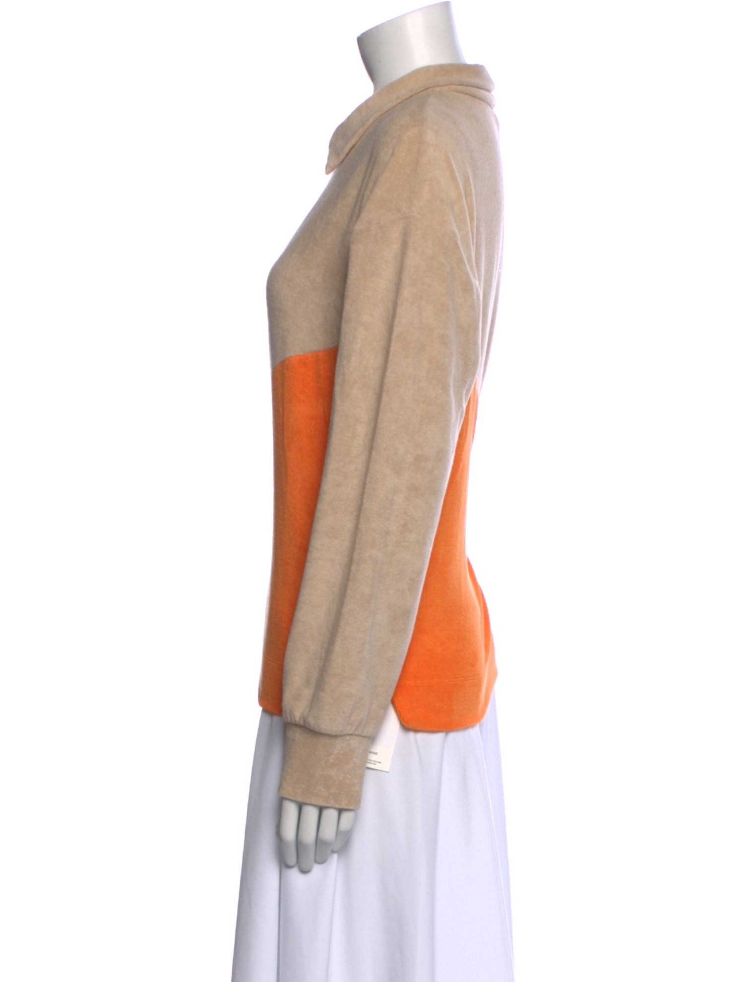 Kule Colorblock Pattern Long Sleeve Sweatshirt