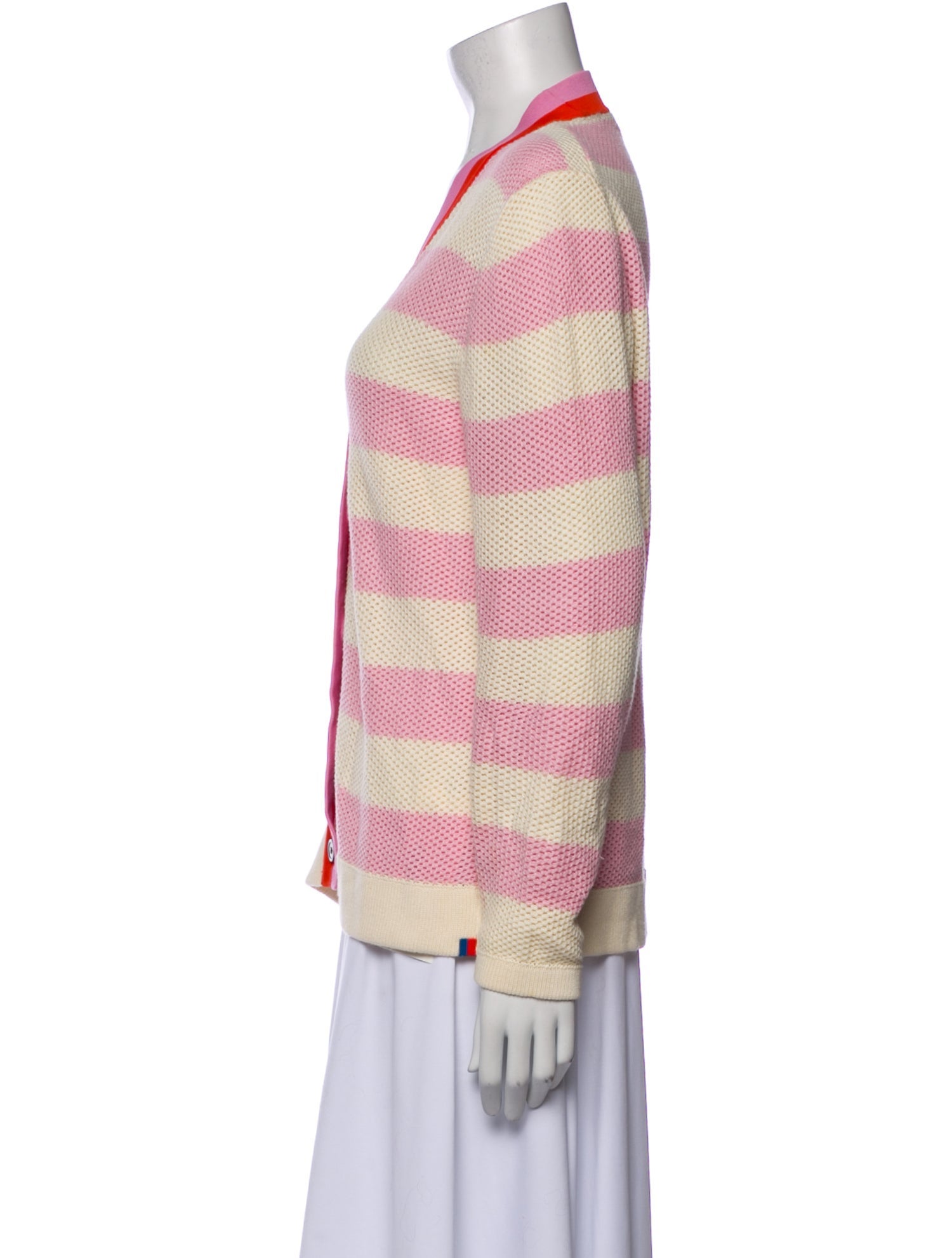 Kule Striped V-Neck Sweater