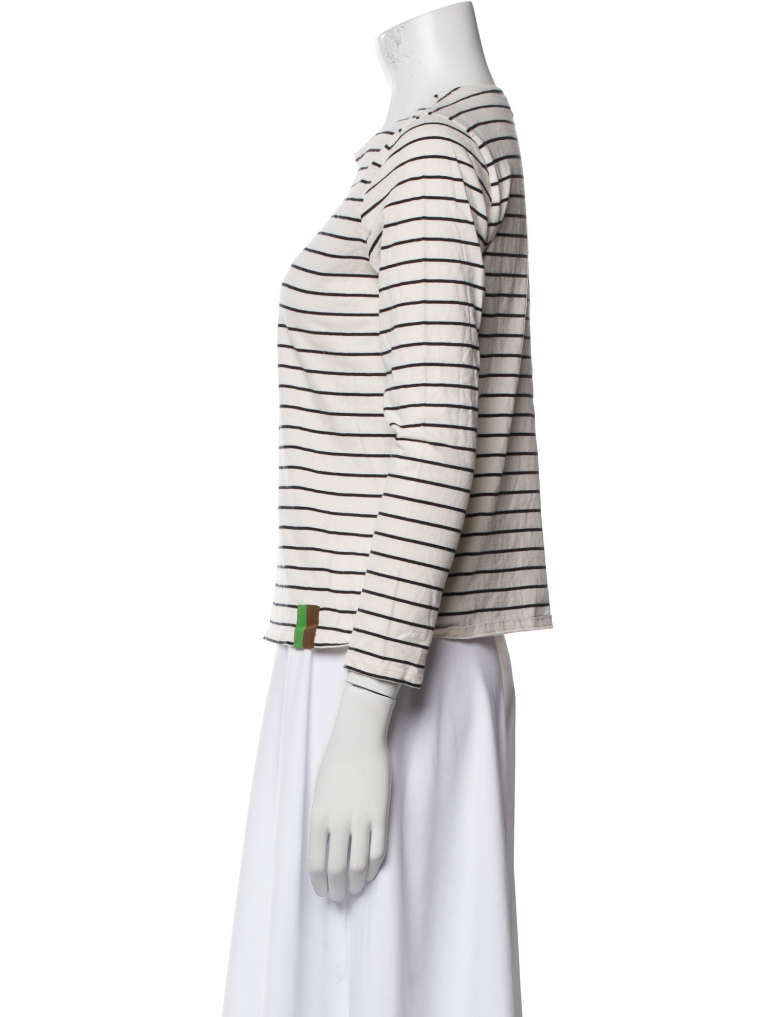 Kule Striped Bateau Neckline Top