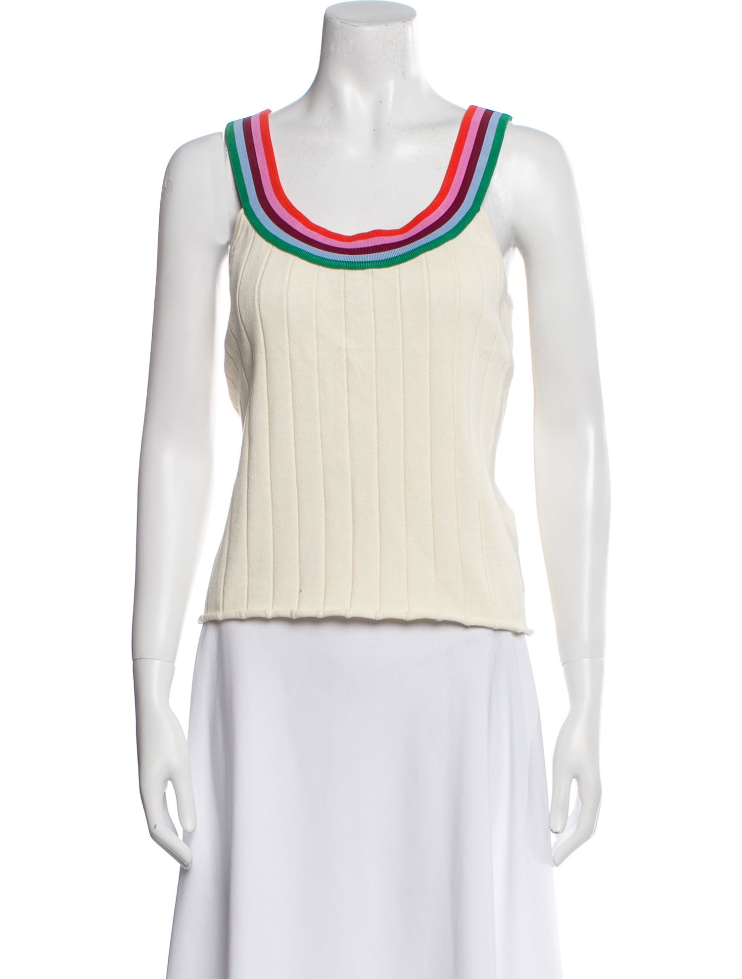 Kule Striped Scoop Neck Top