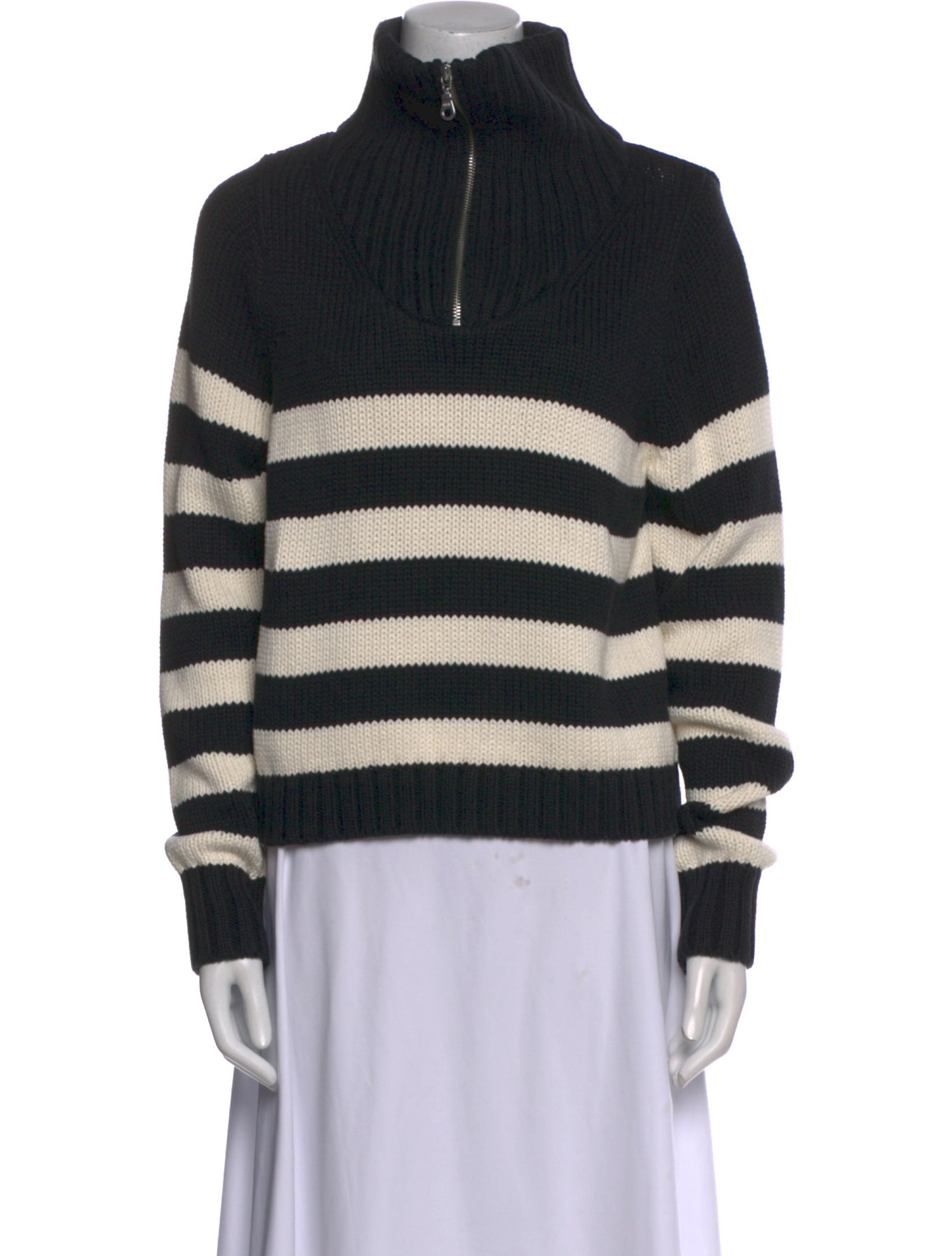 Kule Striped Mock Neck Sweater w/ Tags