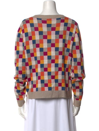 Kule Printed V-Neck Sweater