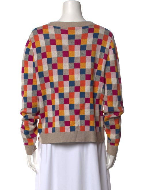 Kule Printed V-Neck Sweater