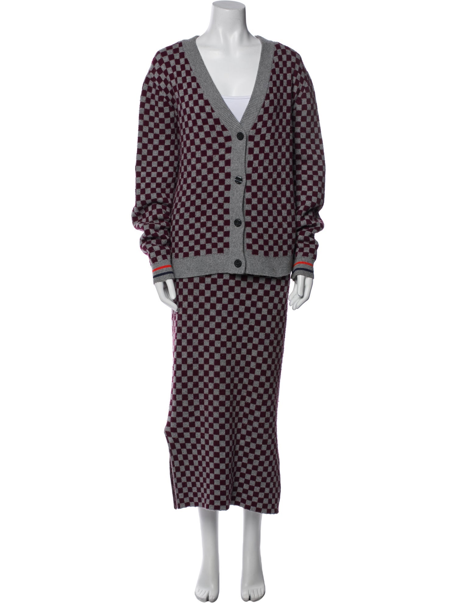 Kule Plaid Print Skirt Set