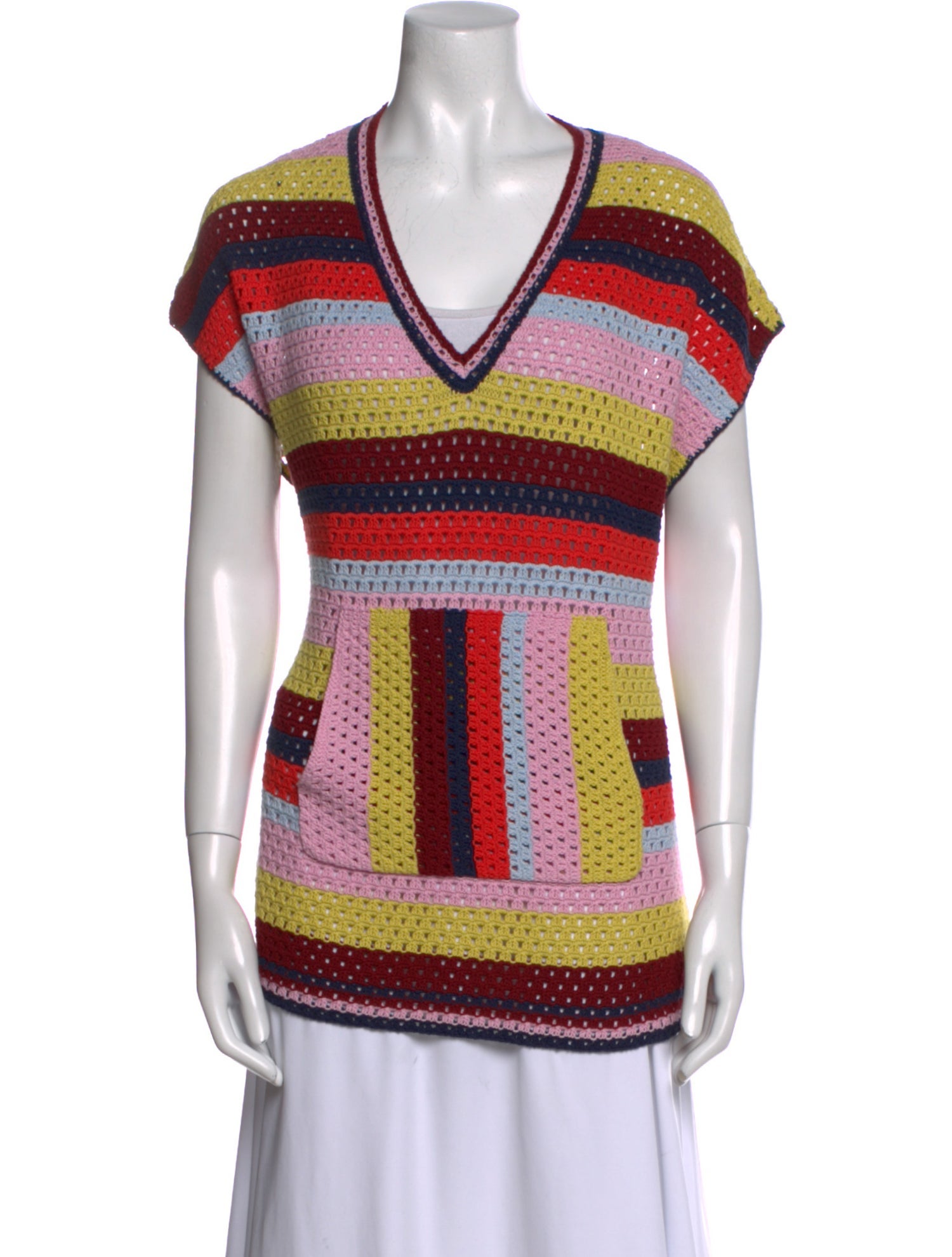 Kule Striped V-Neck Tunic