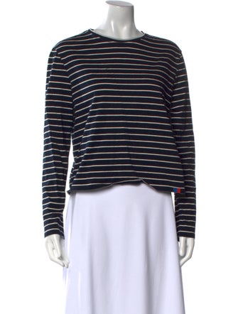 Kule Striped Crew Neck Top