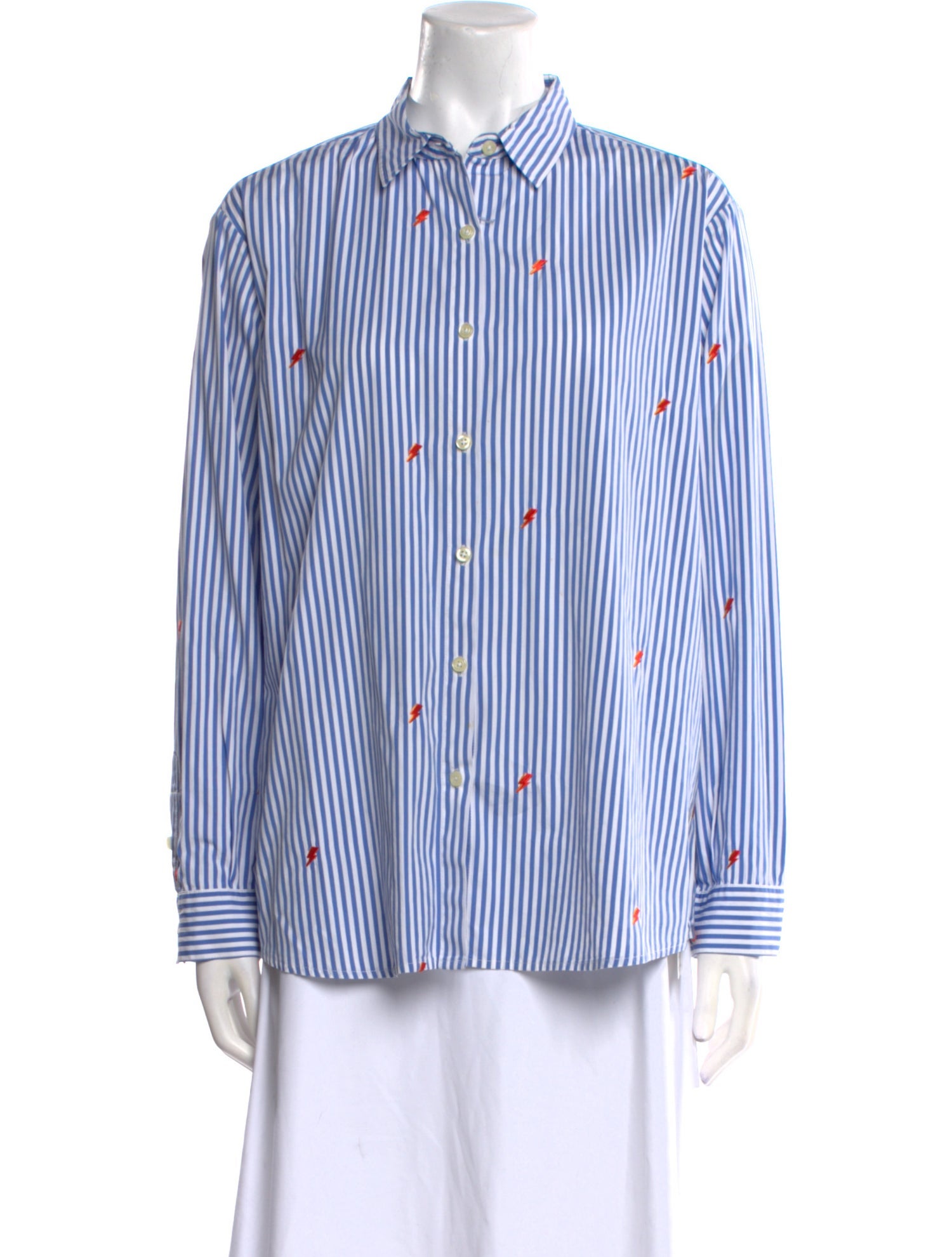 Kule Striped Long Sleeve Button-Up Top