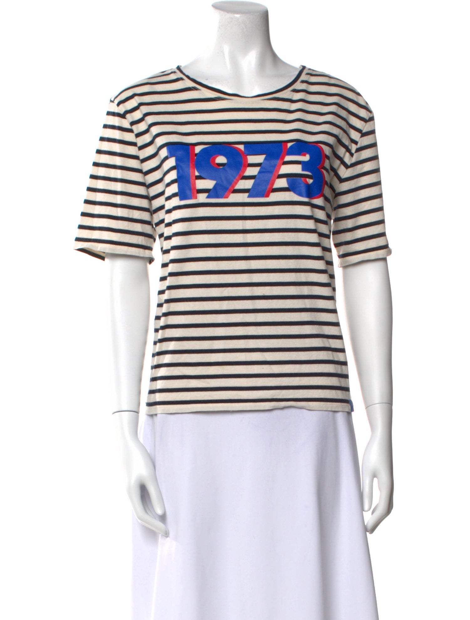 Kule Striped Bateau Neckline T-Shirt