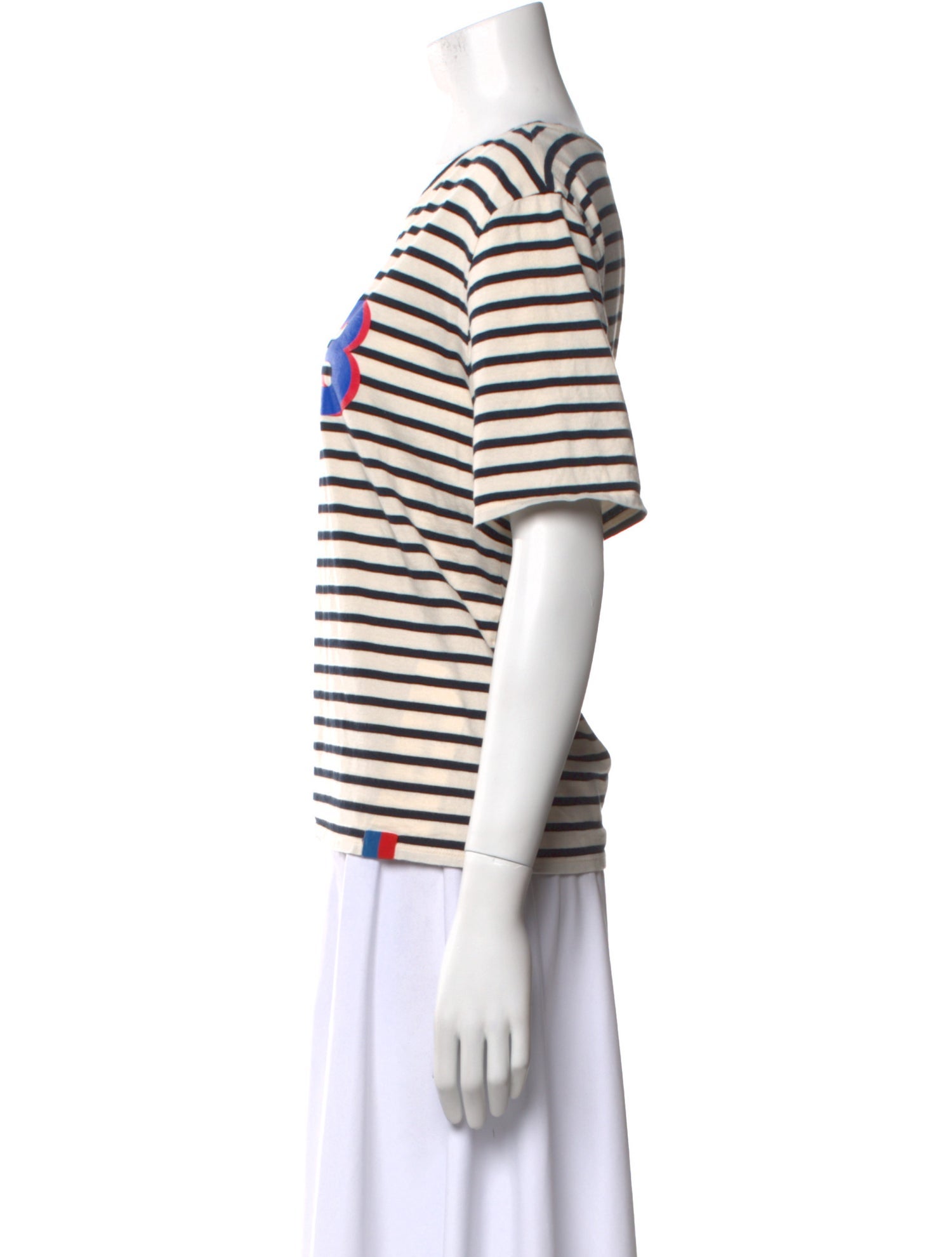 Kule Striped Bateau Neckline T-Shirt