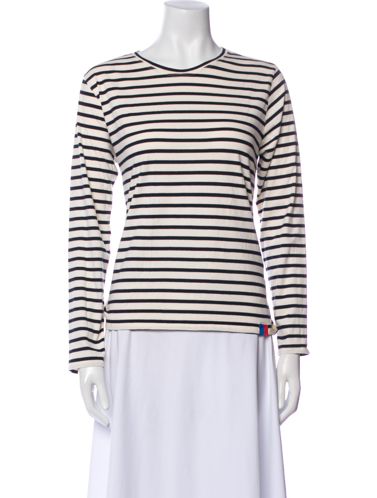 Kule Striped Crew Neck Top