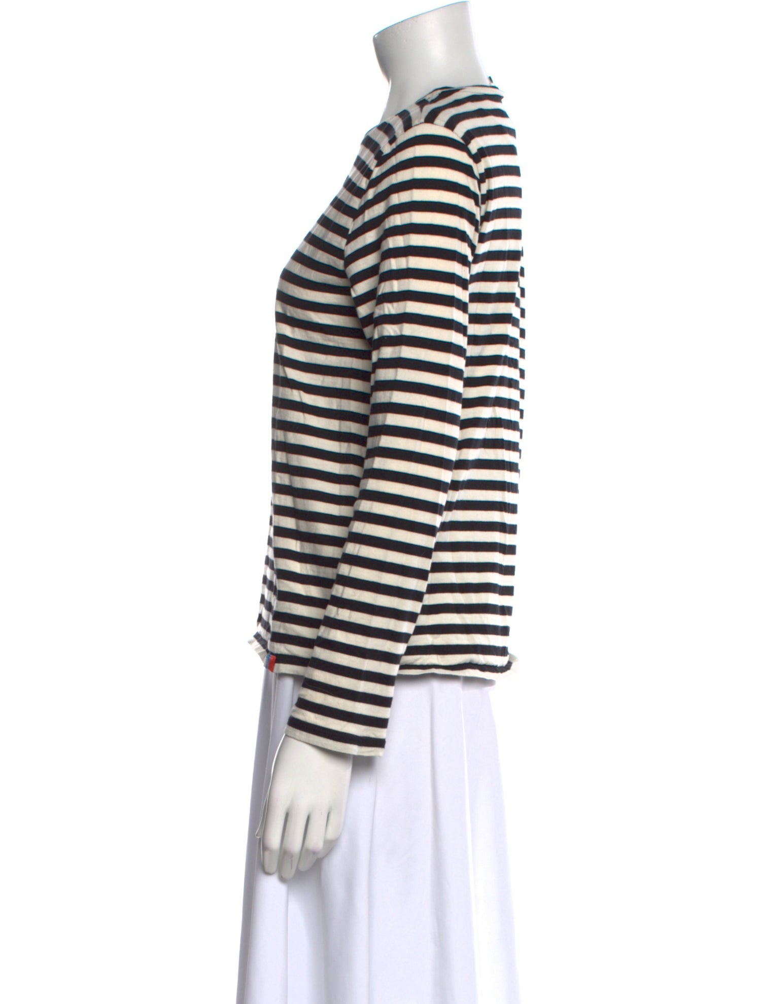 Kule Striped Crew Neck Top