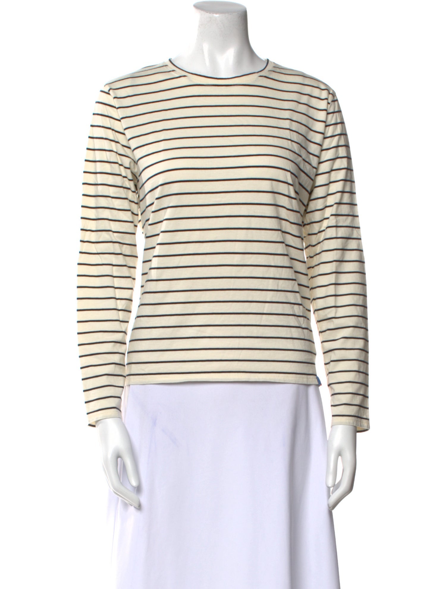 Kule Striped Crew Neck Sweatshirt