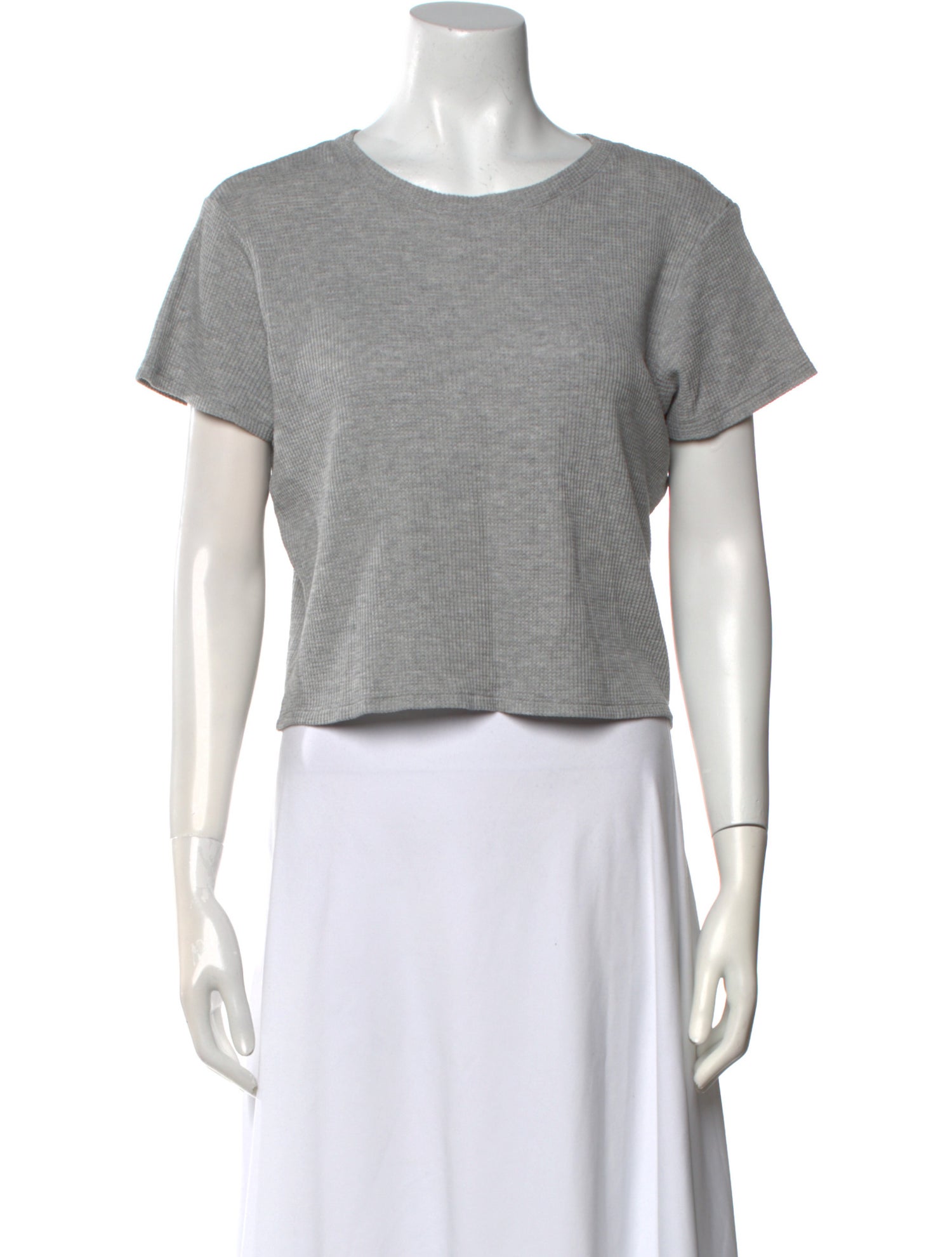 Kule Scoop Neck Short Sleeve Crop Top