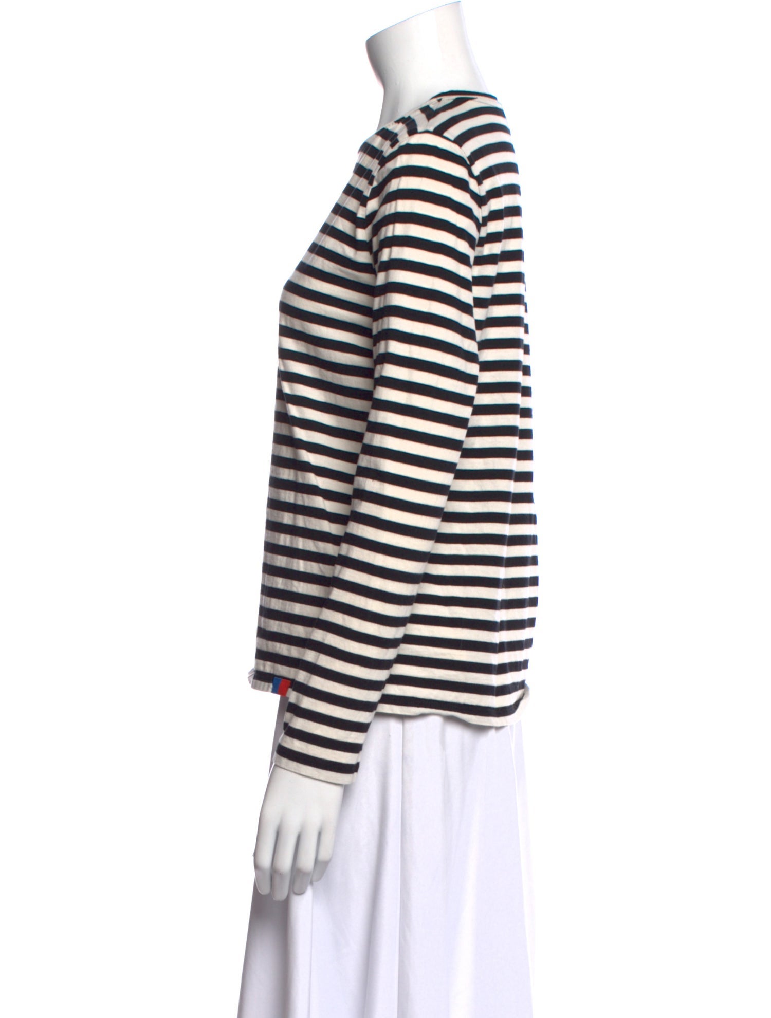 Kule Striped Crew Neck Top