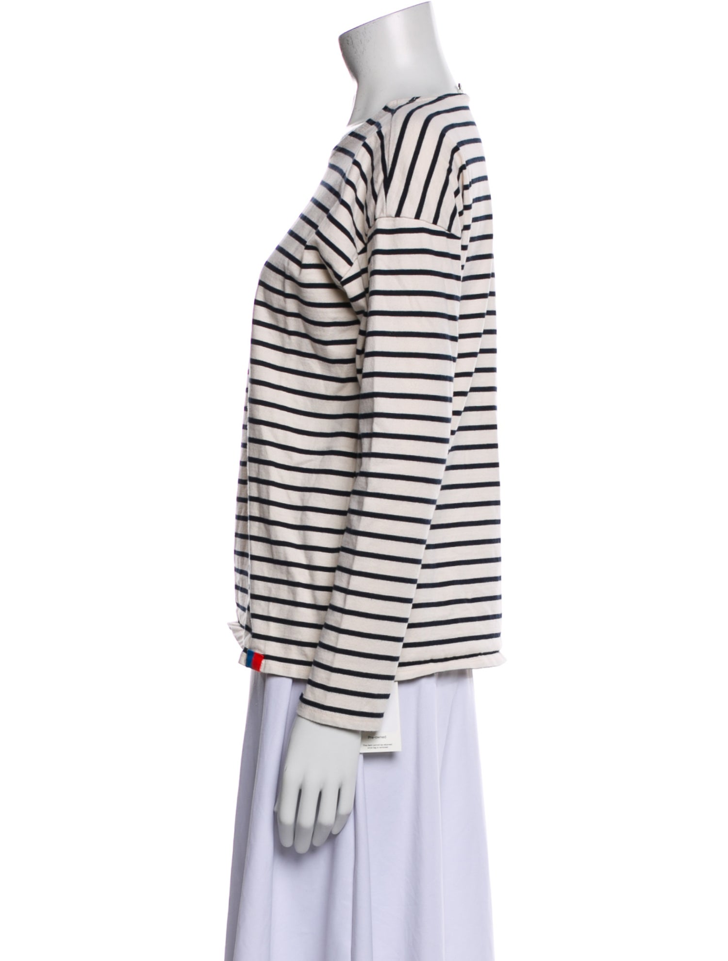 Kule Striped Crew Neck Top