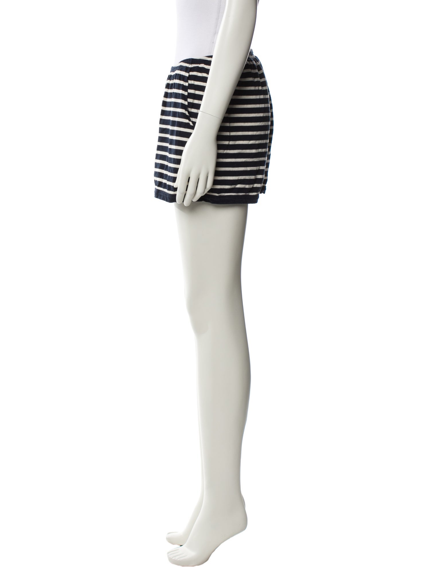 Kule Striped Mini Shorts